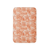 海の手描きのパターン バスマット (正面縦)