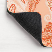 海の手描きのパターン マウスパッド (コーナー)