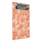 海の手描きのパターン ミニクリップボード (アングル)