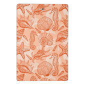 海の手描きのパターン ミニクリップボード (裏面)