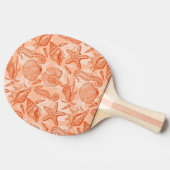 海の手描きのパターン 卓球ラケット (横)