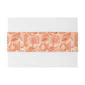 海の手描きのパターン 招待状ベリーバンド (裏面例)