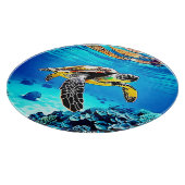 海の抱擁：ウミガメの旅 カッティングボード (角)