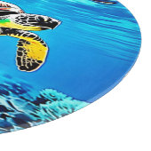 海の抱擁：ウミガメの旅 カッティングボード (角)