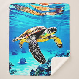 海の抱擁：ウミガメの旅 シェルパブランケット