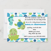 海の招待の下の海の生き物 招待状 (正面)