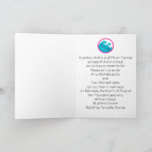 海の招待状の下 招待状 (内部)