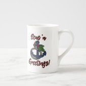 海の挨拶だ！ |クリスマス航海の。 ボーンチャイナマグカップ (右)