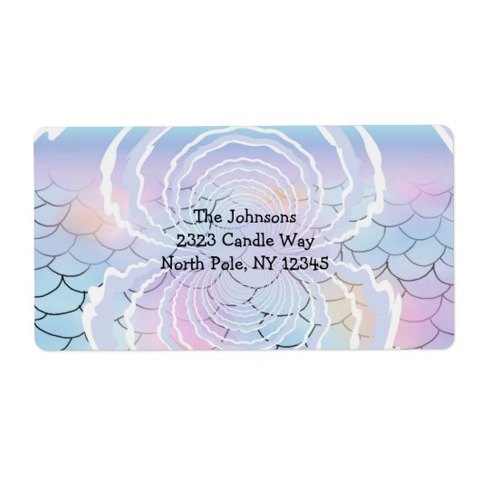 海の新しい住所はかりで測の下で ラベル (正面)