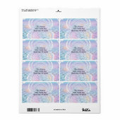 海の新しい住所はかりで測の下で ラベル (フルシート)