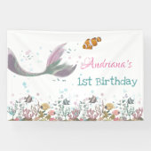 海の旗の下の人魚 横断幕 (横)