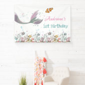 海の旗の下の人魚 横断幕 (インサイチュ)