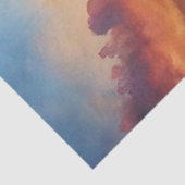 海の日の出で水色ヴィンテージボート 薄葉紙 (詳細)