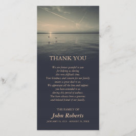 海の日の出の告別式による鳥は感謝していしています サンキューカード