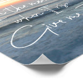 海の日の出与え：メイエス引用文 ポスター (角)