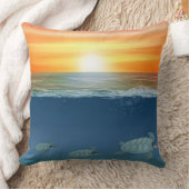 海の日の出 クッション (ブランケット)