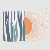 海の日の出 ゴルフタオル (横)