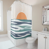 海の日の出 シャワーカーテン (インサイチュ)