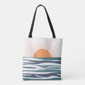 海の日の出 トートバッグ (裏面)