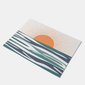 海の日の出 ドアマット (アングル)