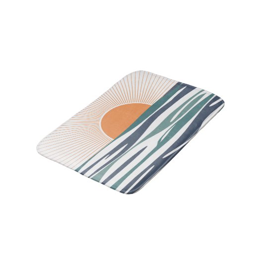 海の日の出 バスマット (アングル)