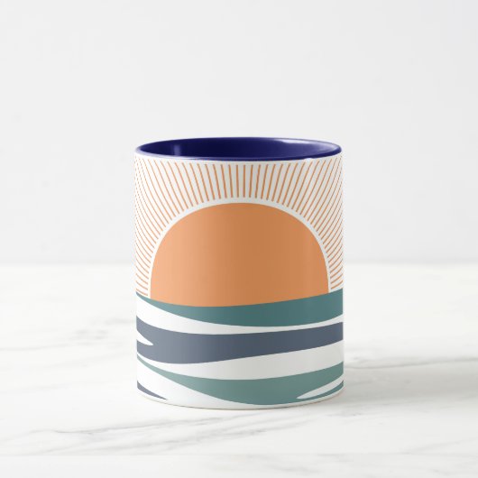 海の日の出 マグカップ (中央)