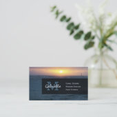 海の日の出: モノグラムの名刺 名刺 (スタンド正面)