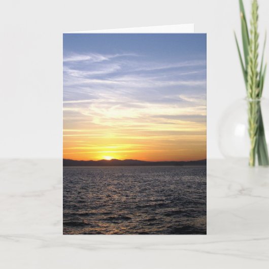 海の日の出 案内状 (正面)