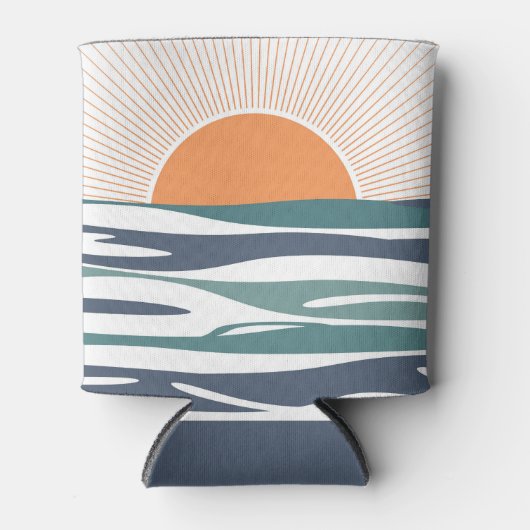 海の日の出 缶クーラー (正面)