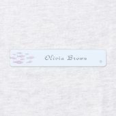 海の日の学校名気に服の中でかわいい ラベル (デザイン1)