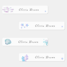 海の日の学校名気に服の中でかわいい ラベル