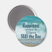 海の日の幸来波ビーチ マグネット (正面/裏面)