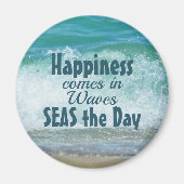 海の日の幸来波ビーチ マグネット (正面)