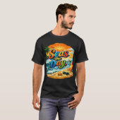 海の日を楽しもう: 海にインスパイアされたグラフィック Tシャツ (正面フル)