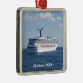海の日付がついた写真の船 メタルオーナメント (右)