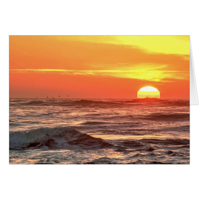 海の日没の表示 (正面横)