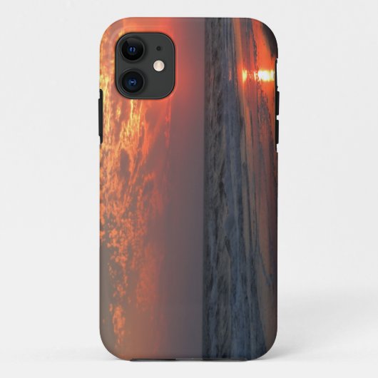 海の日没-カシの島、NC Case-Mate iPhoneケース (裏面)