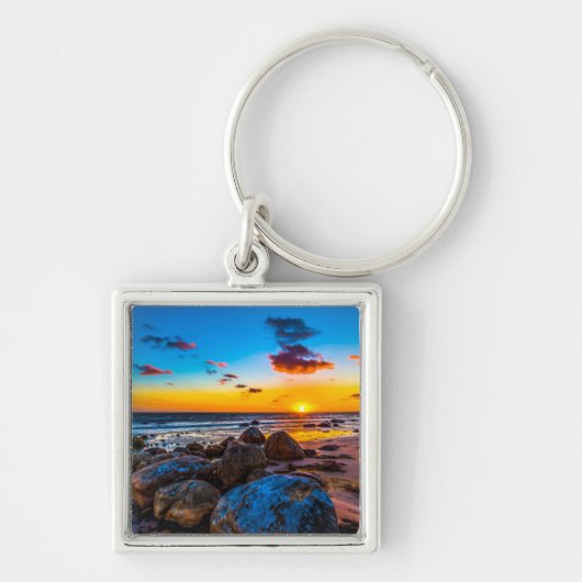 海の日没 キーホルダー (正面)