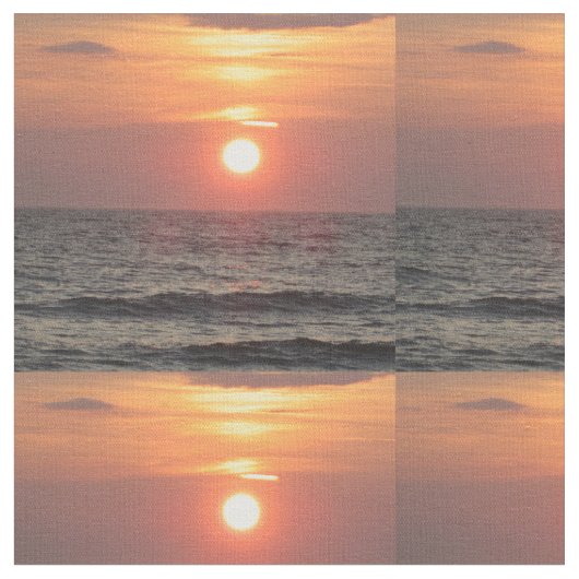 海の日没 ファブリック (クローズアップ)