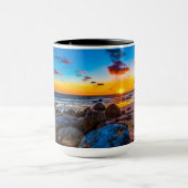海の日没 マグカップ (中央)