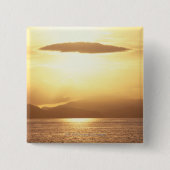 海の日没 缶バッジ (正面)