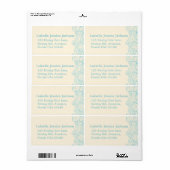 海の星と渦巻きクリー結婚ムの返信ラベル ラベル (フルシート)