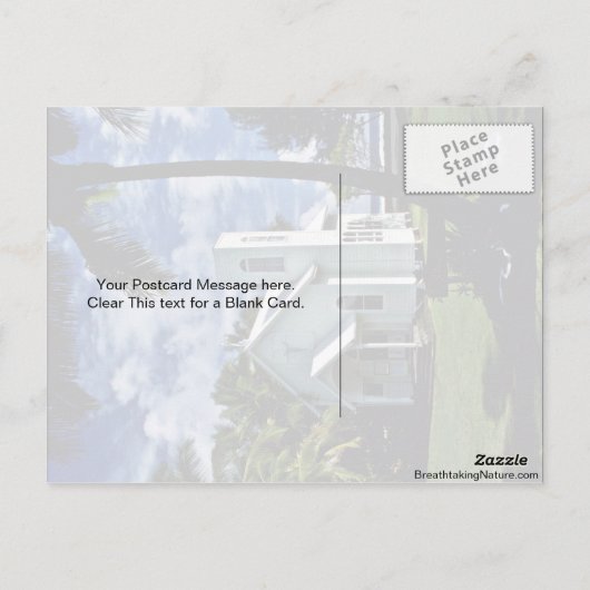 海の星""教会色彩の鮮やか – カラパナ,ハウ ポストカード (裏面)