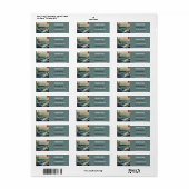 海の景色と山富士ラベル ラベル (フルシート)