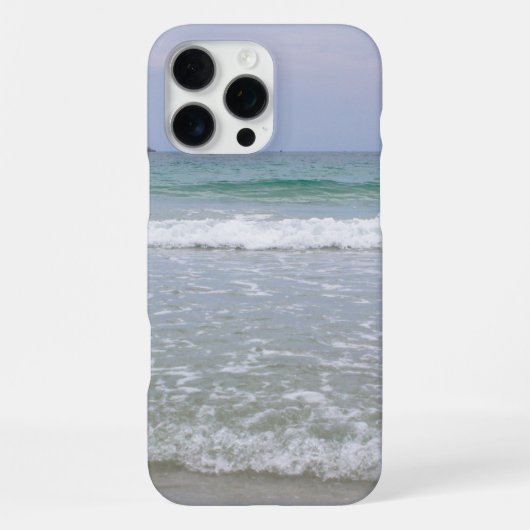 海の景色と波 iPhoneケース (裏面)