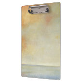 海の景色と穏やかなオレンジの夕日 クリップボード (左)