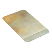 海の景色と穏やかなオレンジの夕日 マグネット (右側)