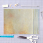 海の景色と穏やかなオレンジの夕日 薄葉紙 (クラフト)