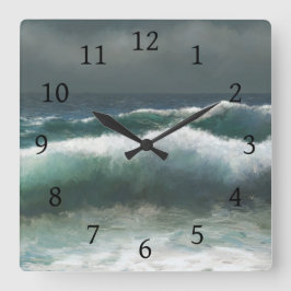 海の景色276 スクエア壁時計