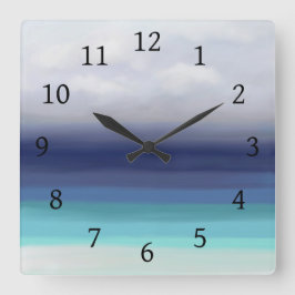 海の景色277 ラウンド壁時計